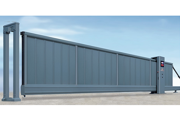 Cổng treo xếp gấp nhôm tự động