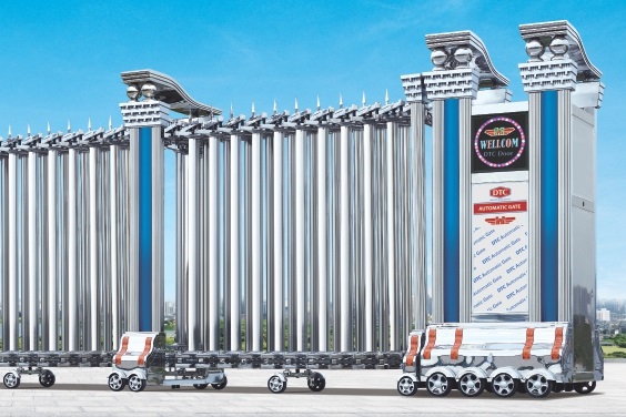 Cổng xếp inox nhập khẩu