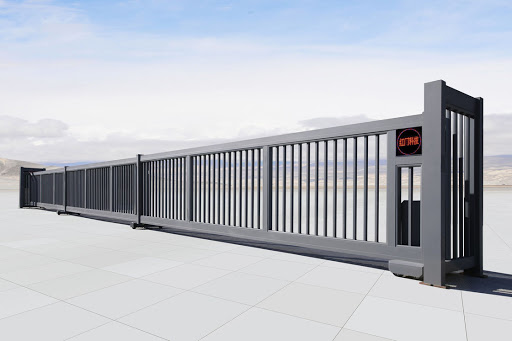 cổng xếp inox
